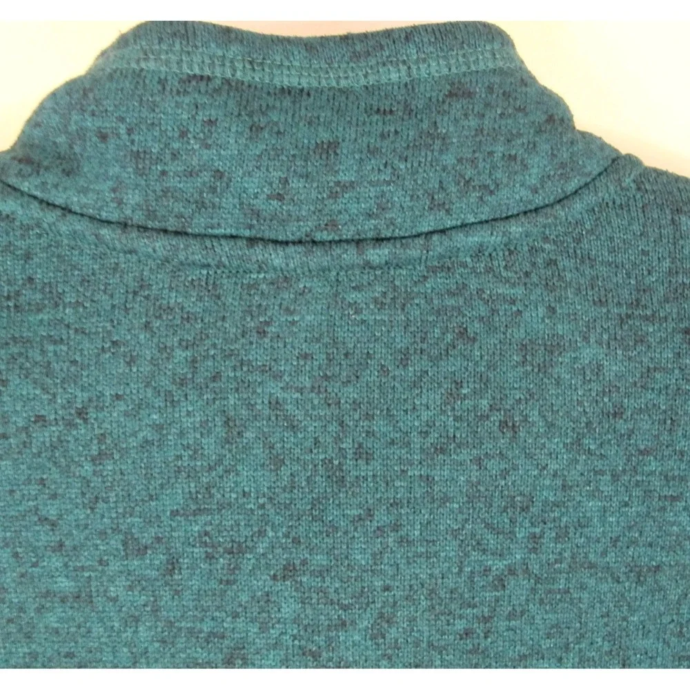 Eddie Bauer 1/2 Zip Pullover Camp Sweater‎ Men's Size XXL Green Polyester